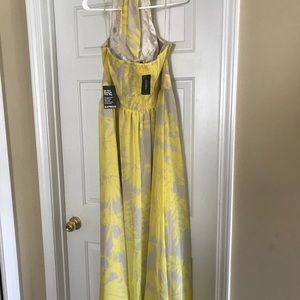 NWT yellow Express halter maxi dress